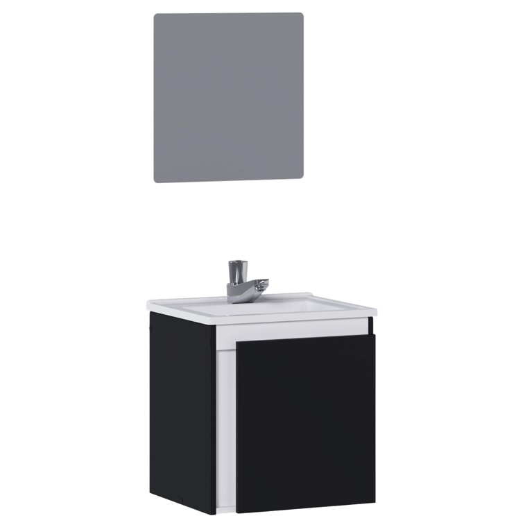 COZIMAX - KIT GABINETE �NIX 40CM PRETO